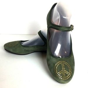 Lucky Brand CARY-1 Green Mary Jane Shoes 8.5 US